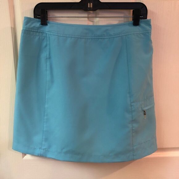 Izod X-tra Dry Turquoise Golf Skort - Picture 1 of 4